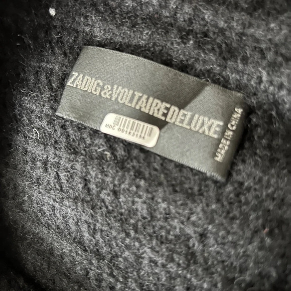 ZADIG & VOLTAIRE DELUXE OS Cashmere Soft Sweater Zipper Sides - Picture 3 of 8